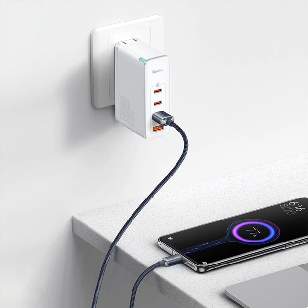 Kabel Baseus Crystal Shine Series Fast Charging Data Cable USB to Type-C 100 W 2 m Black (CAJY000501) - obraz 7