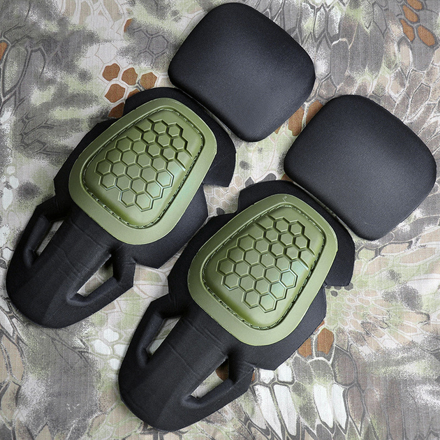 Тактические защитные наколенники налокотники Han-Wild G4 Green защитные с креплением на тактическую одежду (SK-9877-42394) - изображение 2