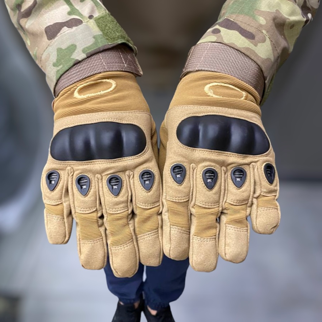 Перчатки тактические пальцевые, цвет Койот, размер XL - изображение 1