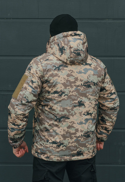 Куртка тактична зимова на блискавці з капюшоном XS pixel2 - зображення 2