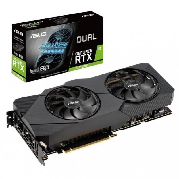 Видеокарта Asus GeForce RTX 2070 SUPER DUAL Advanced EVO 8 GB GDDR6 ...