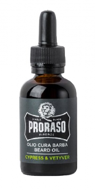 Олійка для догляду за бородою Proraso Beard Oil Cypres&Vetyver 30ml - Фото 1 Олійка для догляду за бородою Proraso Beard Oil Cypres&Vetyver 30ml - зображення 1