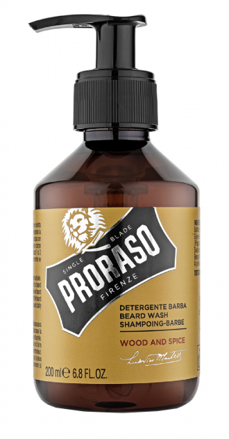 Шампунь для бороди Proraso Beard Wash Wood&Spice 200ml - Фото 1 Шампунь для бороди Proraso Beard Wash Wood&Spice 200ml - зображення 1