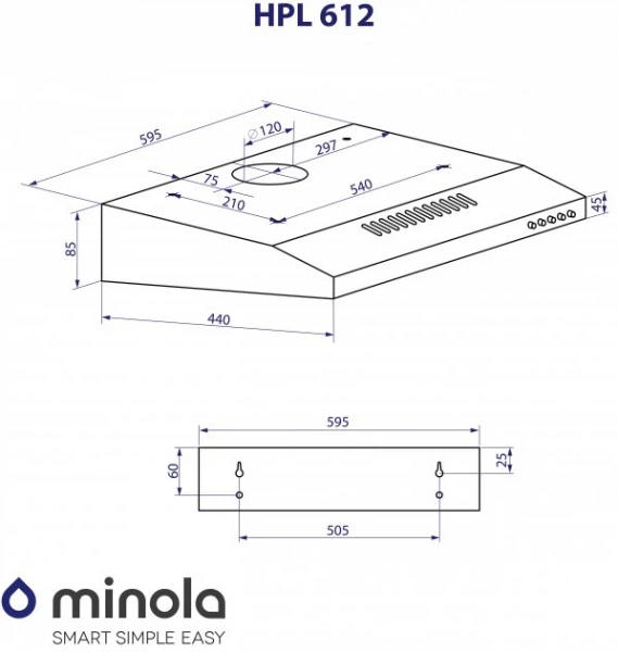 Вытяжка Minola hpl 612 br - изображение 9