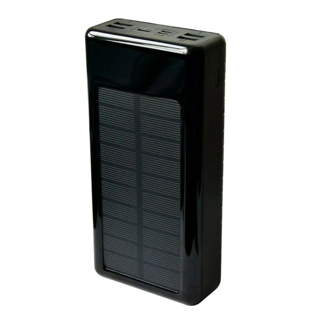Повербанк на сонячній батареї Solar Power Bank UKC 20000mAh Чорний ...