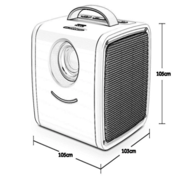 Детский мини проектор KIDS Q2 Бело-Розовый (5533) - изображение 2