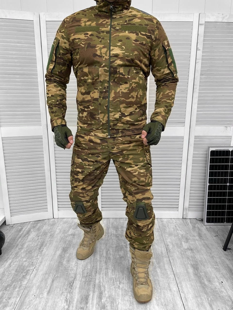 Тактическая теплая зимняя военная форма комплектом костюм ( Куртка + Штаны ), Камуфляж: Мультикам, Размер: M - изображение 1