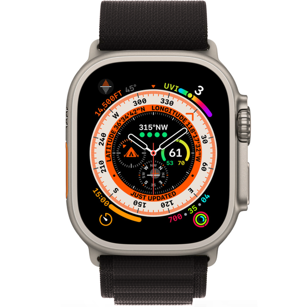 Тканевый ремешок Apple Watch Alpine Loop 49/45/44/42 mm, Black (HC) - изображение 2