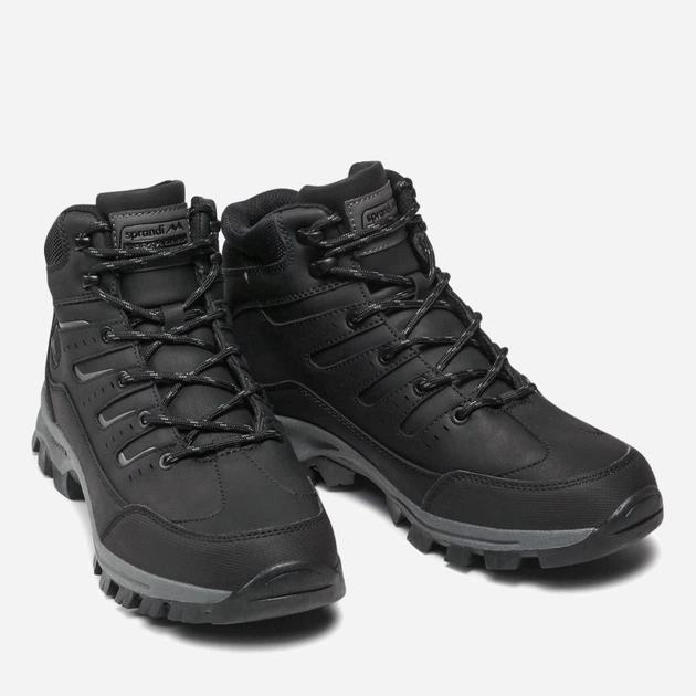 Buty trekkingowe męskie wysokie Sprandi MP07-91327-01 41 26 cm Czarne (5904248858353) - obraz 5