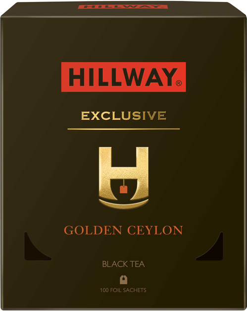 Акція на Чай чорний Hillway Exclusive Golden Ceylon Байховий 100 пакетиків від Rozetka