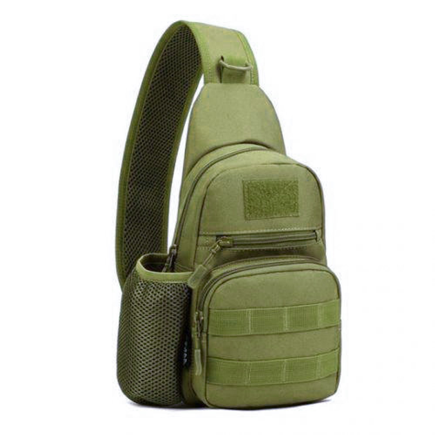 Сумка-рюкзак EDC тактична військова однолямочная Protector Plus X216 A14, олива - зображення 1
