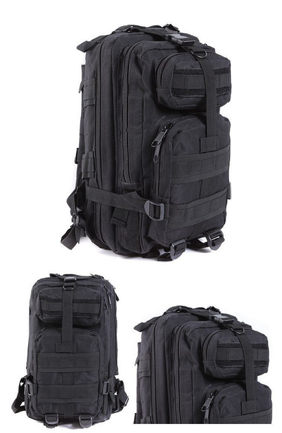 Рюкзак военный тактический штурмовой Molle Assault 20L Black - изображение 2