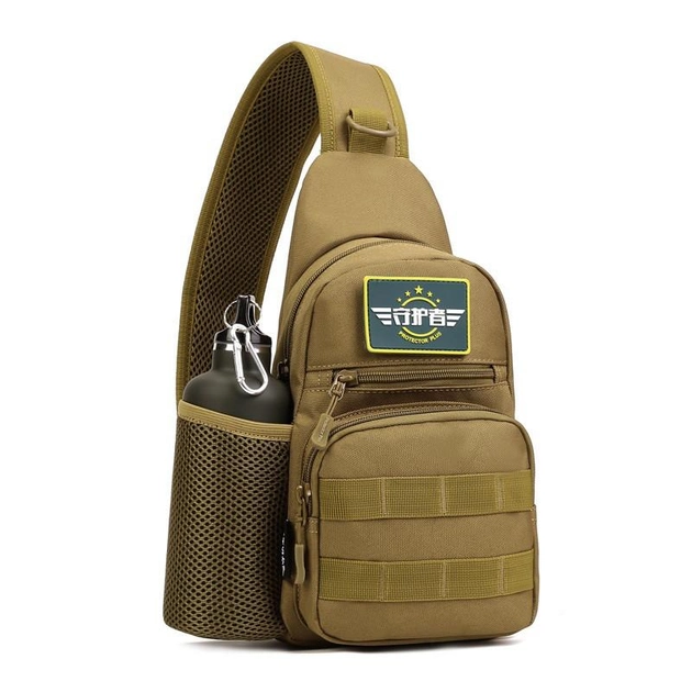 Тактична військова сумка рюкзак EDC однолямочный Protector Plus X216 Coyote A14 - зображення 1