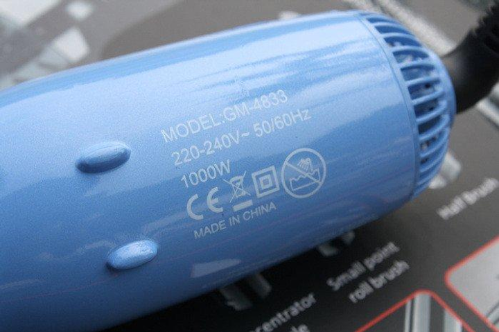 Фен-щетка стайлер Gemei Gm-4833 многофункциональный набор с насадками для укладки волос 10в1. - изображение 5