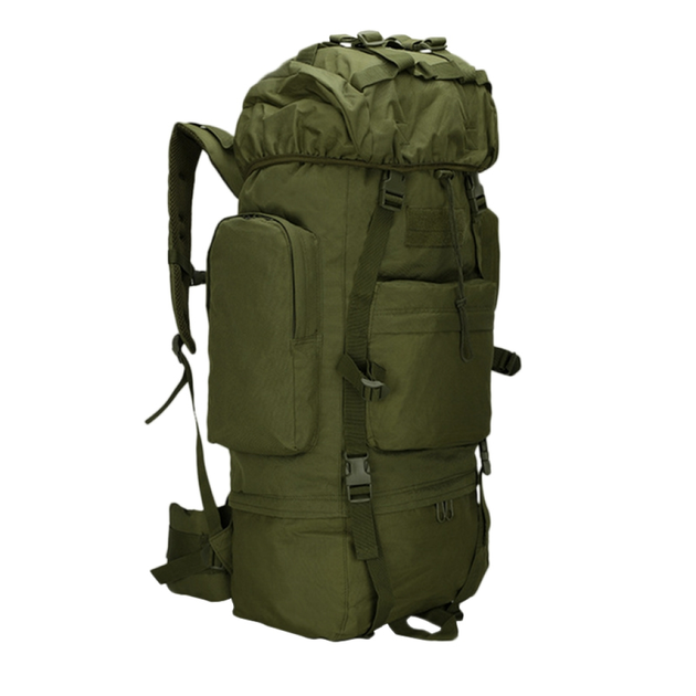 Рюкзак тактический AOKALI Outdoor A21 Green армейская сумка 65L LOZ - изображение 1