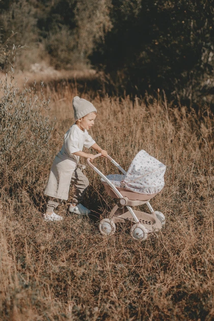 Wózek dla lalek Smoby Baby Nurse Modern Cradle z koszyczkiem Pink pudrowy (7600254118) - obraz 15