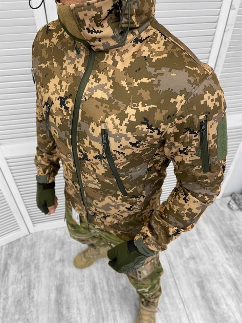 Тактична тепла зимова військова куртка, Камуфляж: Піксель, Розмір: XXXL - зображення 2