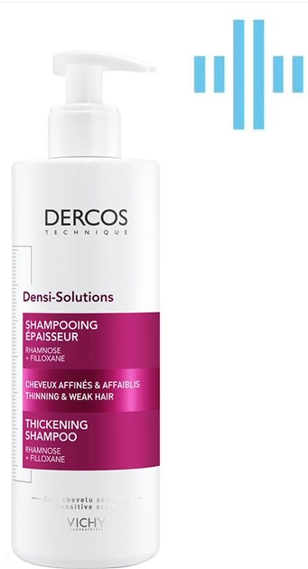 Акция на Шампунь Vichy Dercos Densi-Solutions для відновлення густоти й об'єму тонкого ослабленого волосся 400 мл от Rozetka