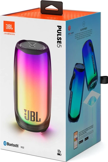 Портативная колонка JBL Pulse 5 40W RGB Black (JBLPULSE5BLK
