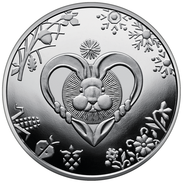 Монета Украины Год Кота / Кролика в сувенирной упаковке - изображение 3