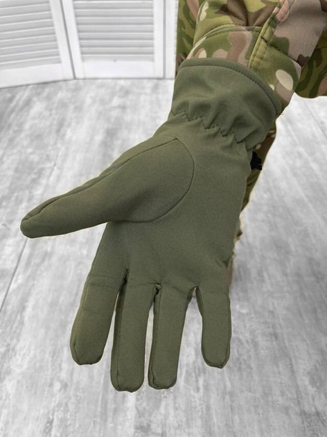 Зимові тактичні рукавички софтшелл 4323 - зображення 2