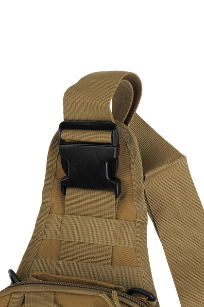 Тактическая сумка универсальная через плече 6л Койот - изображение 2