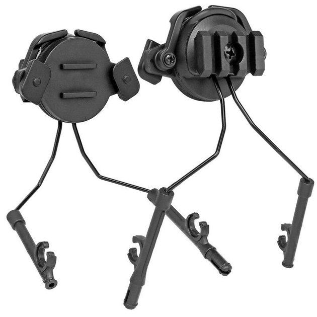 Кріплення для встановлення навушників Peltor, Earmor, Walker’s на шолом з планкою Пікатінні, Black (15030) - зображення 1