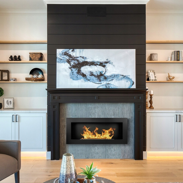 Биокамин настенный Fire Comfort 900x400x120 Черный матовый - изображение 13