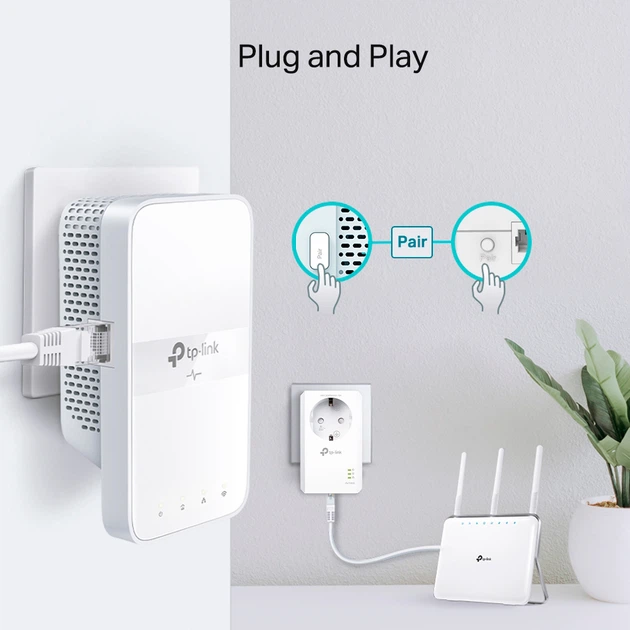 TP-LINK PowerLine TL-WPA7617 KIT przedłużacz zasięgu 2 szt. - obraz 6