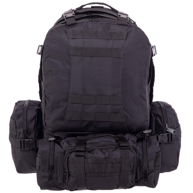 Рюкзак тактический рейдовый SP-Sport 55л черный - изображение 1