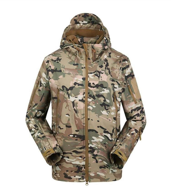 Військова тактична куртка Soft Shell MultiCam Софт Шелл Мультикам S - зображення 1