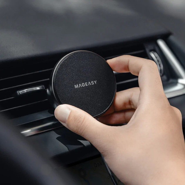 Бездротове АЗУ Switcheasy MagMount чорне для iPhone 12~14 (MCG123031BK22) - зображення 10