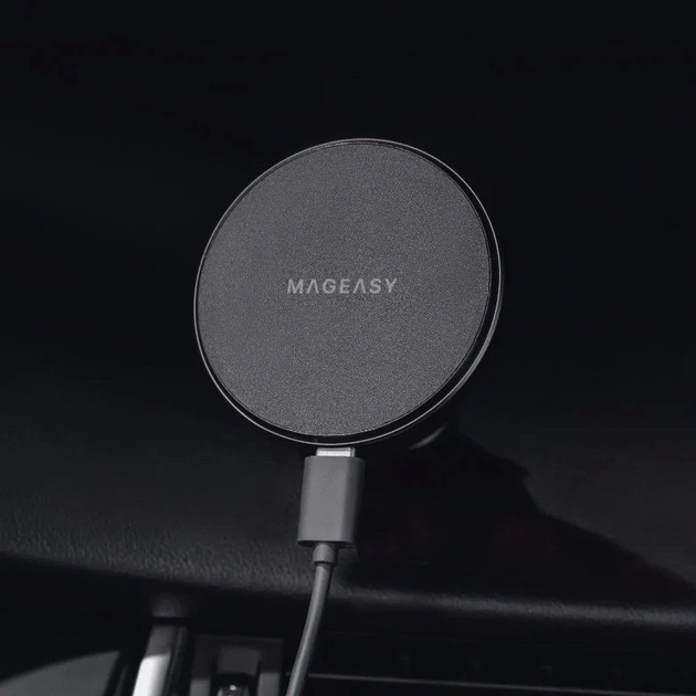 Бездротове АЗУ Switcheasy MagMount чорне для iPhone 12~14 (MCG123031BK22) - зображення 14