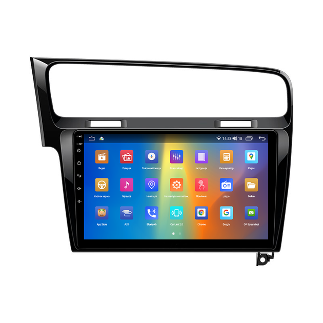 Штатная магнитола 10" Lesko для Volkswagen Golf VII 2012-2017 2/32Gb CarPlay 4G Wi-Fi GPS Prime Вольксваген - изображение 2
