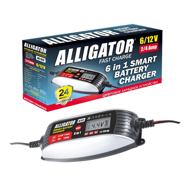 R̲O̲Z̲E̲T̲K̲A̲ | Зарядний пристрій АКБ Alligator 6/12V AC812 від ...