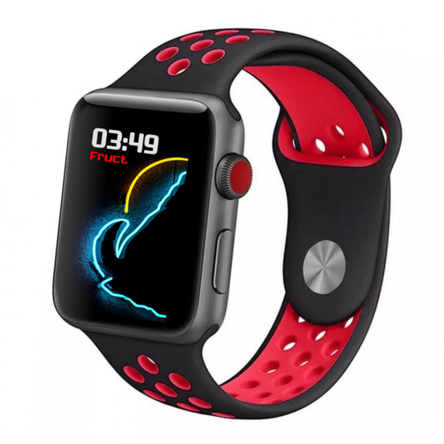 Силиконовый ремешок Fruct Nike Sport Band for Apple Watch 42/44/45/46 ...