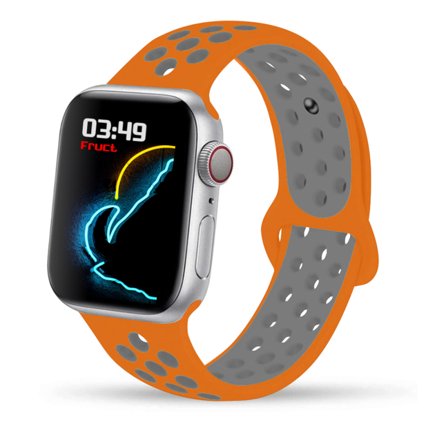 Силиконовый ремешок Fruct Nike Sport Band for Apple Watch 42/44/45/46 ...