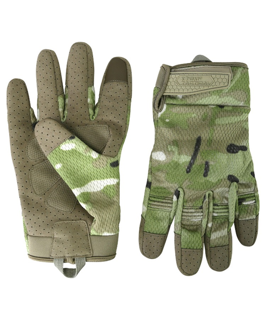 Тактичні військові рукавички KOMBAT UK захисні рукавиці M мультікам TR_kb-rtg-btp-m - зображення 2