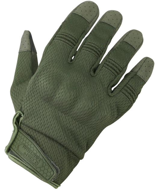 Тактические перчатки KOMBAT UK защитные перчатки XL оливковый TR_kb-rtg-olgr-xl - изображение 1