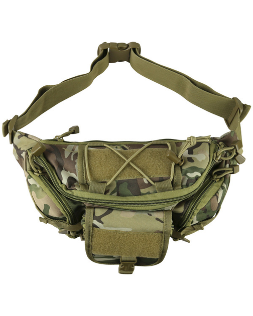 Сумка-бананка тактична на пояс сумка бокова настегна військова поясна Tactical Waist Bag Размер мультікам TR_kb-twb-btp - зображення 1