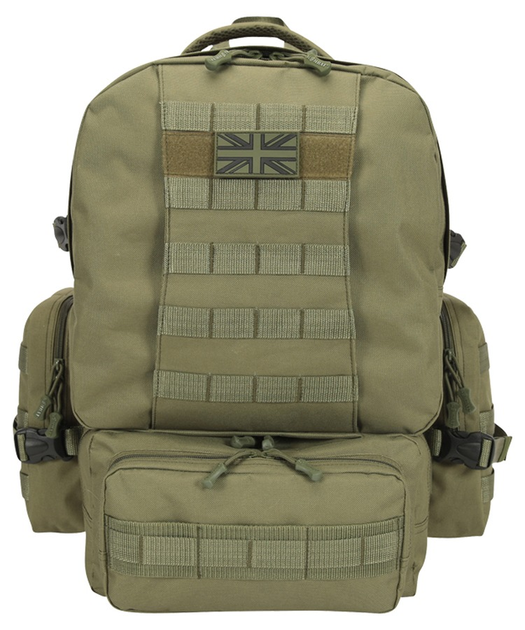 Рюкзак тактический военный армейский KOMBAT UK Expedition Pack оливковый 50л TR_kb-ep51-olgr - изображение 2