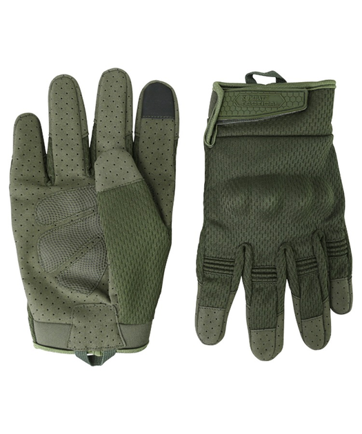 Тактические военные перчатки KOMBAT UK защитные перчатки L оливковый TR_kb-rtg-olgr-l - изображение 2