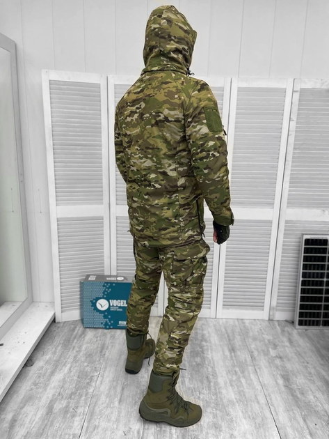 Тактическая зимняя теплая военная форма комплект костюм Jalivena ( Куртка + Штаны ), Камуфляж: Мультикам, Размер: M - изображение 2