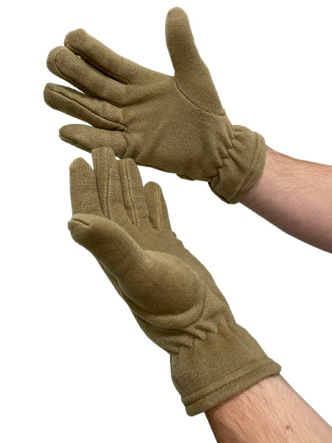 Универсальные тактические флисовые перчатки Winter Gloves 5711 (Олива) - изображение 1