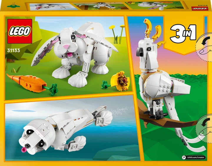 Конструктор LEGO Creator 3 в 1 Белый кролик 258 деталей (31133