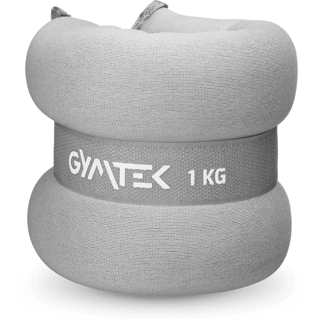 Утяжелители Gymtek для рук и ног 2 х 1 серый - Фото 4 Утяжелители Gymtek для рук и ног 2 х 1 серый - изображение 4