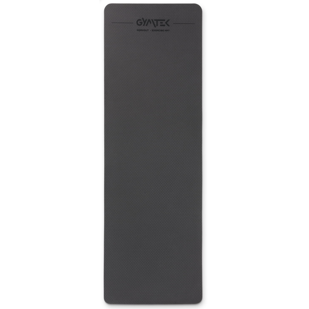 Коврик (мат) для фитнеса и йоги Gymtek Premium TPE 0,5см черный - изображение 2