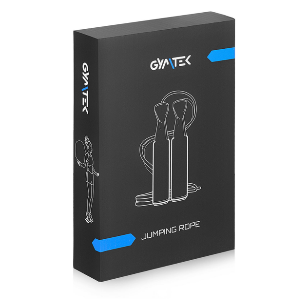 Скакалка Gymtek швидкісна чорна - Фото 4 Скакалка Gymtek швидкісна чорна - зображення 4