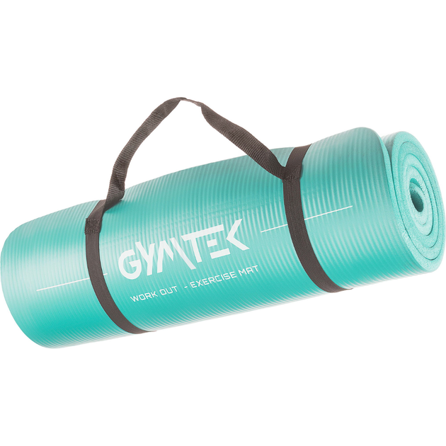 Килимок (мат) для фітнесу та йоги Gymtek NBR 1,5см салатовий - зображення 3