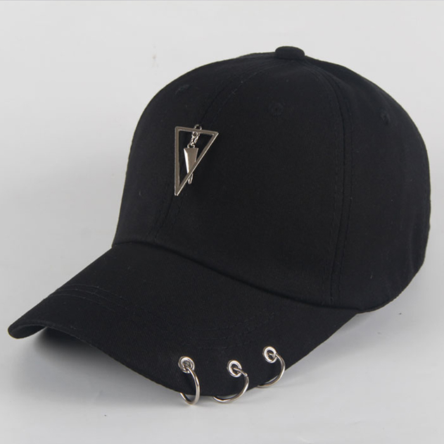 Кепка Jsstore Трикутник Чорна з Кільцями
